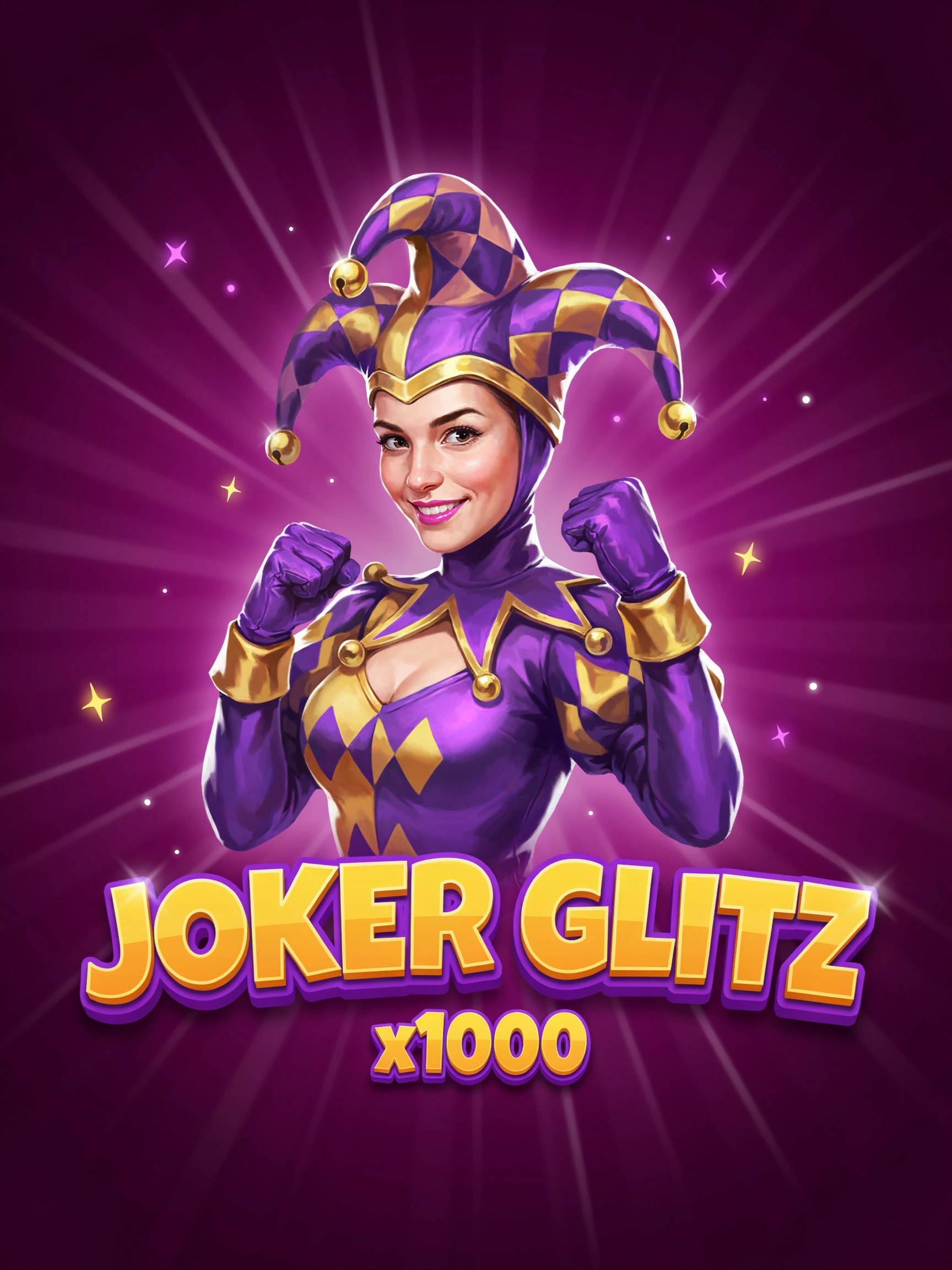 Joker Glitz x1000 pokie title screen