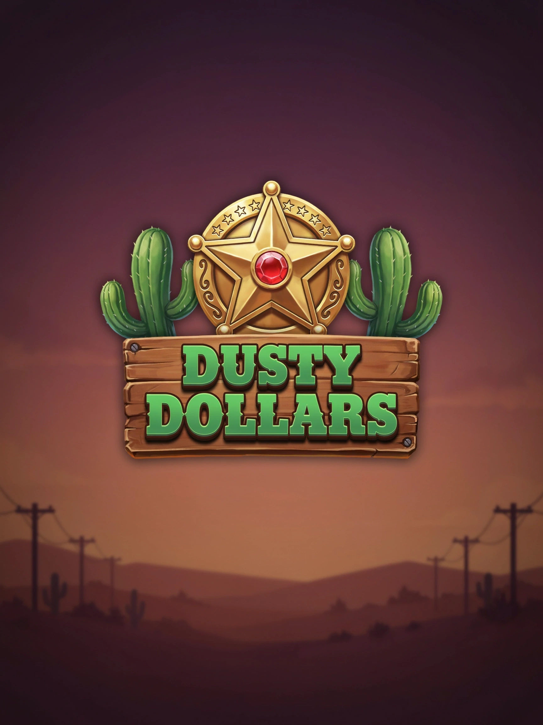 Dusty Dollars pokie title screen